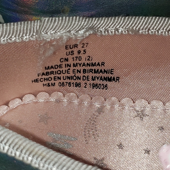 UNICORN FLAT SLIPPERS Girls size 9.5 - Picture 6 of 7